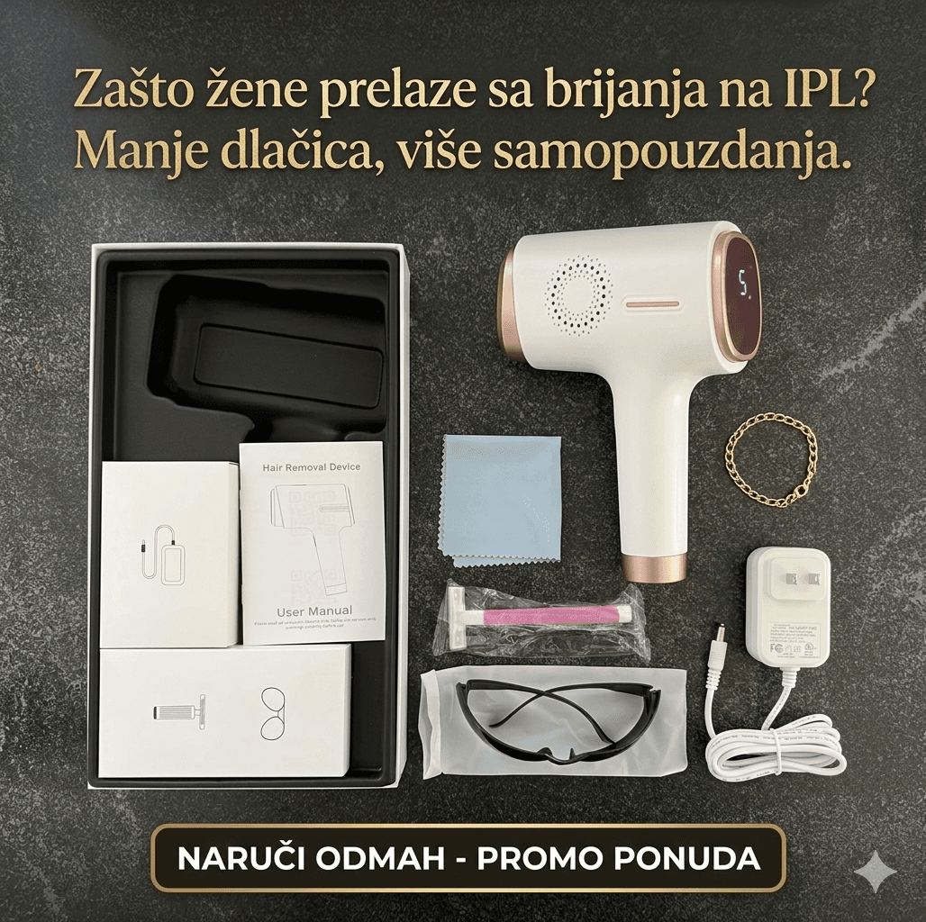 IPL tretman kod kuće — korak 2: tretman (5-10 min)